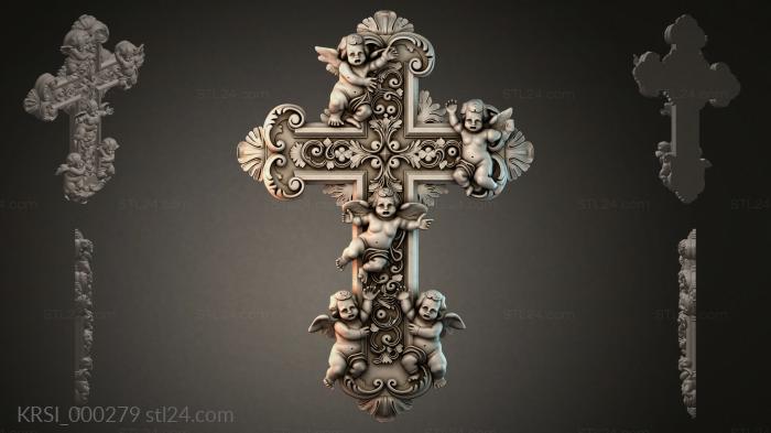 Different crosses (KRSI_000279) 3D models for cnc
