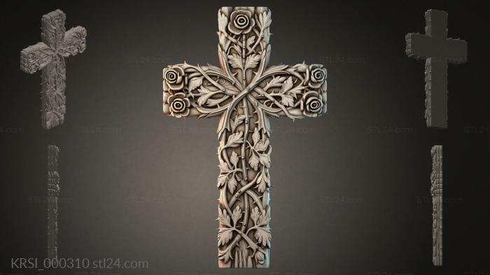 Different crosses (KRSI_000310) 3D models for cnc