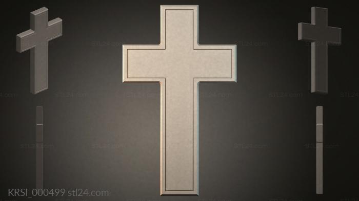 Different crosses (KRSI_000499) 3D models for cnc