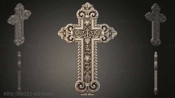 Different crosses (KRSI_000512) 3D models for cnc