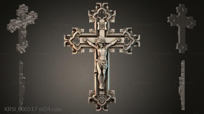 Different crosses (KRSI_000517) 3D models for cnc