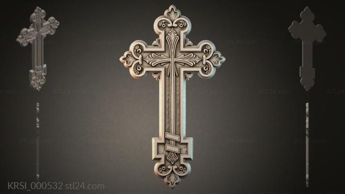 Different crosses (KRSI_000532) 3D models for cnc