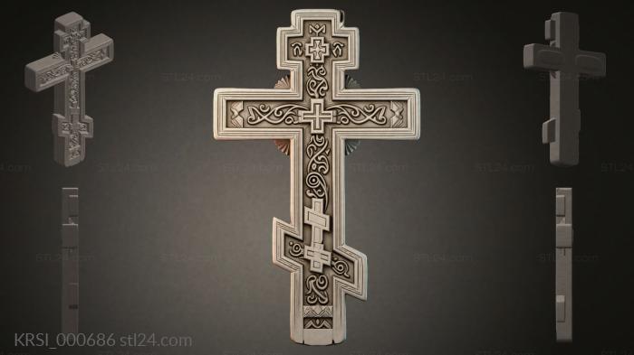 Different crosses (KRSI_000686) 3D models for cnc