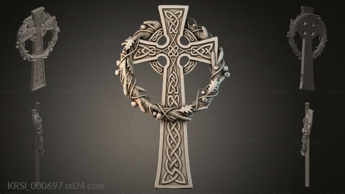 Different crosses (KRSI_000697) 3D models for cnc