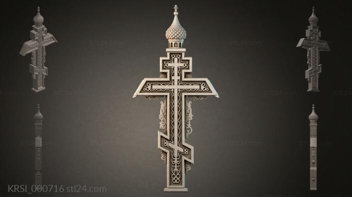 Different crosses (KRSI_000716) 3D models for cnc