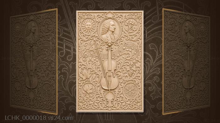 Antonio Vivaldi - violin and seasons 3d STL model