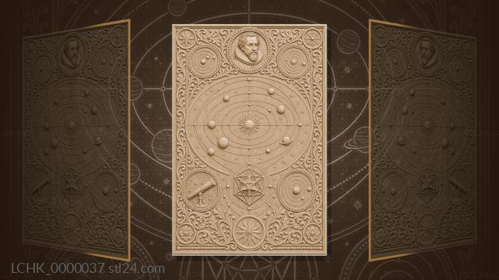 Johannes Kepler - elliptical orbits and planets 3d STL model