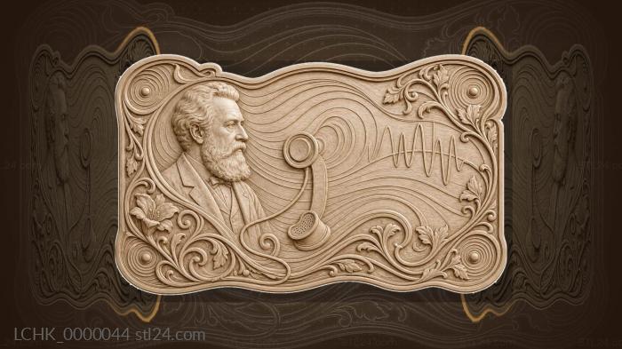 Alexander Bell - horizontal sound waves 3d STL model