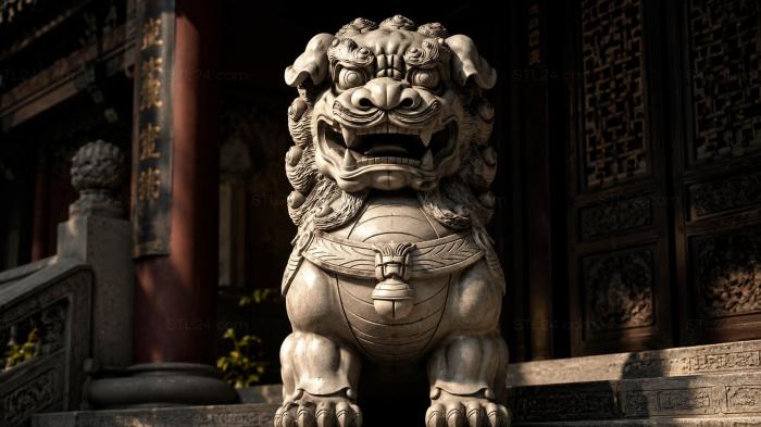 Chinese Lion 3d STL model