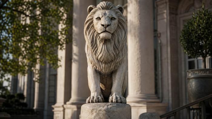 Lion on a Rock 3d STL model