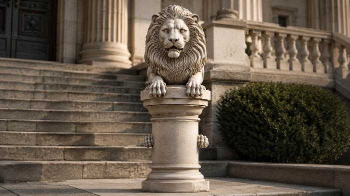 Lion on a Column 3d STL model