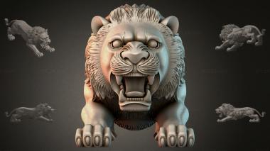 Lions (Leo, LVI_001174) 3D models for cnc