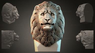 Lions (Lions head, LVI_001276) 3D models for cnc