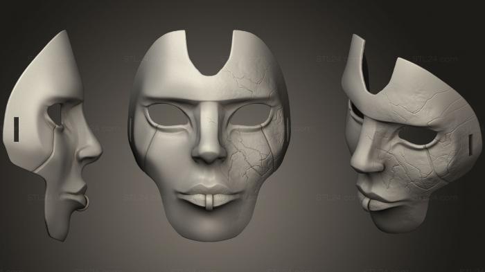 Mask (Apex Legends Ash P Mask STL, MS_0213) 3D models for cnc