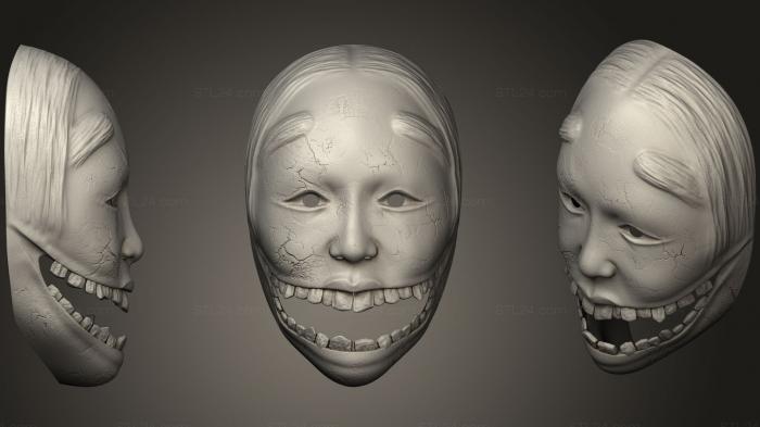 Mask (Ghostwire Tokyo Ko Omote Mask STL Printable, MS_0230) 3D models for cnc