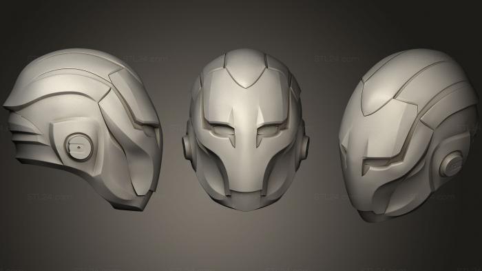 Маски (Шлем Железного Человека На Заказ P Косплей, MS_0232) 3D модель для ЧПУ станка