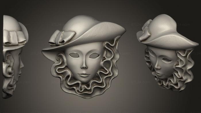 Mask (Mask  Maschera Italiana Tipica Di Venezia (2), MS_0244) 3D models for cnc