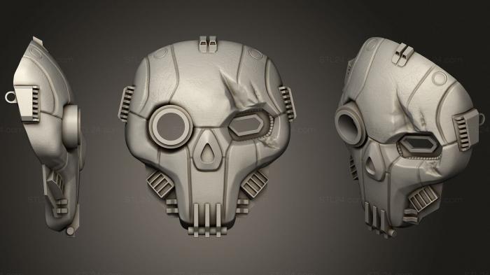 Маски (Нижняя маска Atlas mask, MS_0327) 3D модель для ЧПУ станка