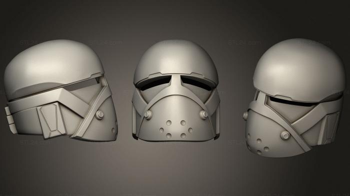 Mask (Bad Batch Wrecker Uncut Clean, MS_0328) 3D models for cnc