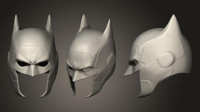Mask (Batman Helmet 2, MS_0333) 3D models for cnc