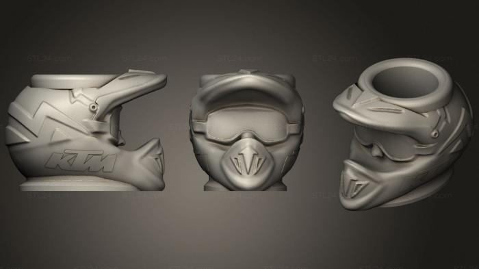 Mask (Casco KTM Visual 001, MS_0346) 3D models for cnc