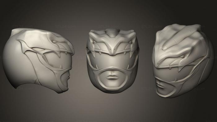 Mask (Concept helmet green ranger, MS_0355) 3D models for cnc