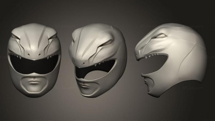 Mask (Concept helmet red ranger, MS_0356) 3D models for cnc