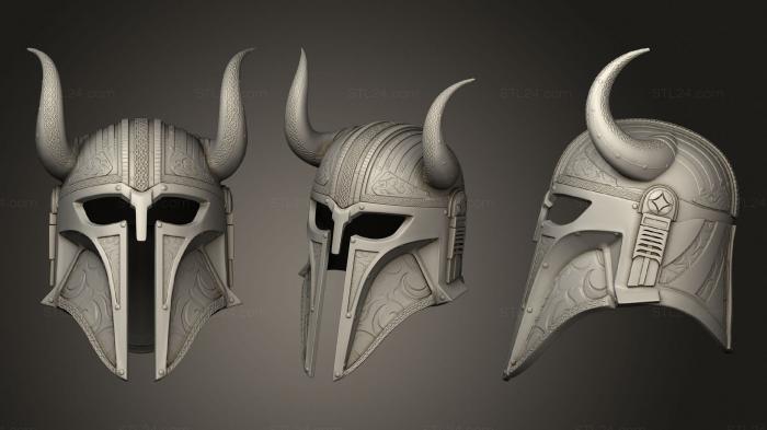 Mask (Blacksmith Helmet, MS_0361) 3D models for cnc