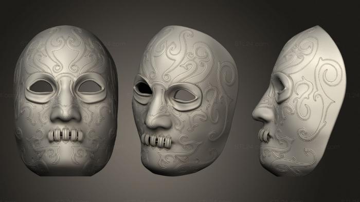 Mask (Death Eater Mask, MS_0365) 3D models for cnc