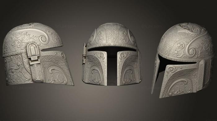Mask (Deluxe Mando Helmet Uncut doublechecked, MS_0367) 3D models for cnc