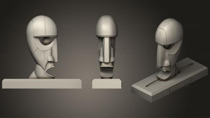 Mask (Division Bell sculpture, MS_0371) 3D models for cnc