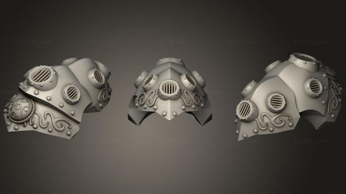 Mask (Dwarf iron golem, MS_0376) 3D models for cnc