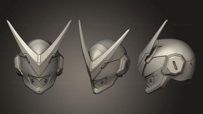 Mask (Genji Sentai Helmet Overwatch Anniversary, MS_0389) 3D models for cnc