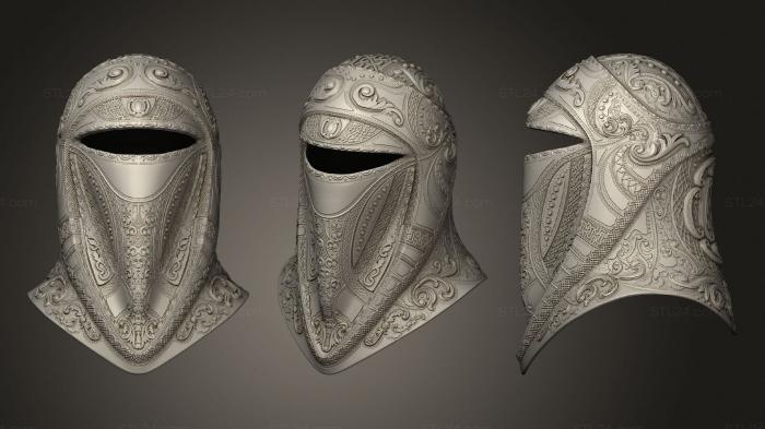 Mask (Guard Helmet, MS_0397) 3D models for cnc