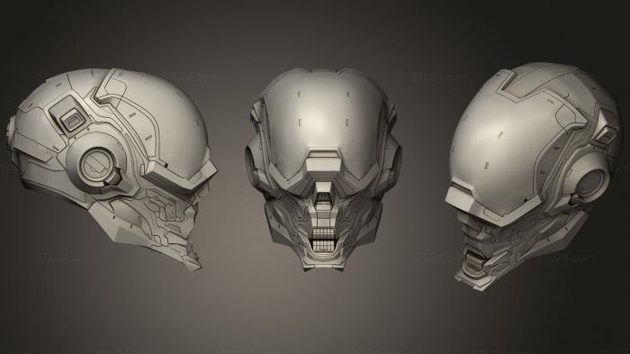 Mask (Halo Locus Helmet, MS_0401) 3D models for cnc