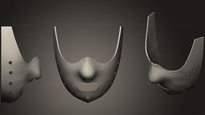 Маски (Пригодная для использования лекторская маска, MS_0402) 3D модель для ЧПУ станка