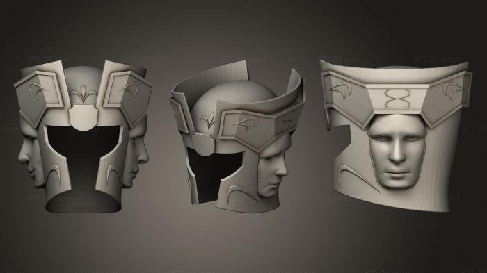 Mask (Helmet 2 face, MS_0408) 3D models for cnc
