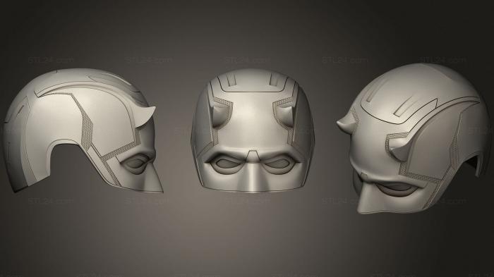 Mask (Helmet Daredevil, MS_0409) 3D models for cnc