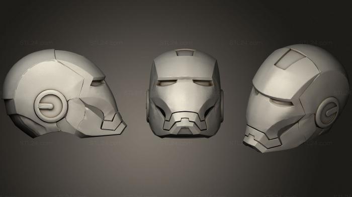 Маски (Тест шлема Железного Человека, MS_0416) 3D модель для ЧПУ станка
