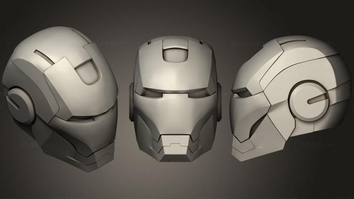 Маски (Шлем Железного Человека, MS_0417) 3D модель для ЧПУ станка