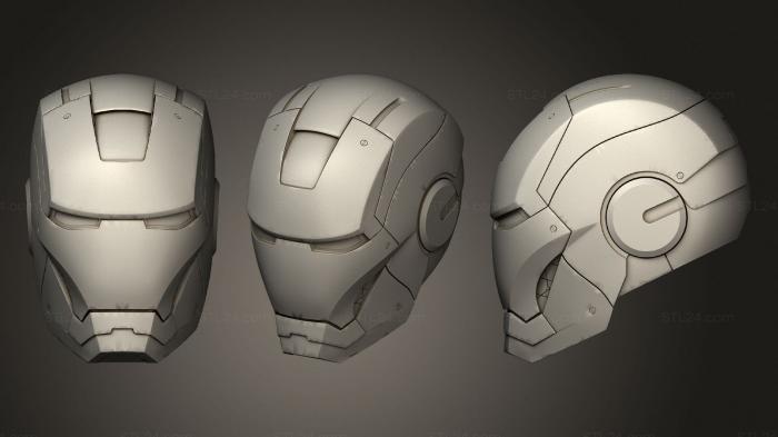 Маски (Шлем Железного Человека mark III, MS_0418) 3D модель для ЧПУ станка