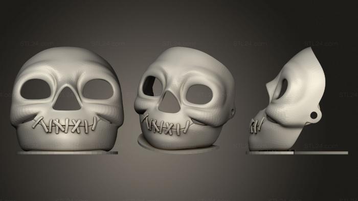 Mask (Makies Spooky Skull Mask, MS_0439) 3D models for cnc