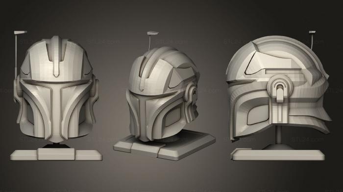 Mask (Mando helmet, MS_0440) 3D models for cnc