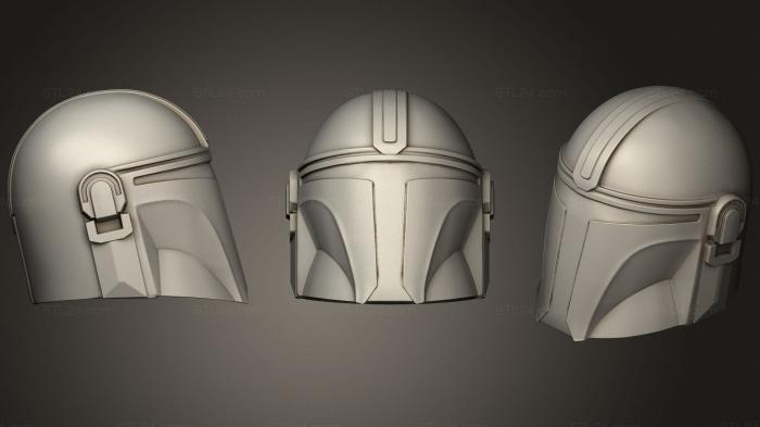 Mask (Micro Bucket Series 1 Mandalorian, MS_0455) 3D models for cnc