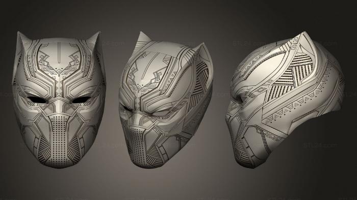 Mask (Nikko Black panther civil war Helmet, MS_0464) 3D models for cnc