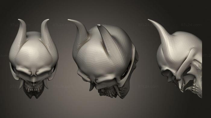 Mask (ONI Head Demon Skull, MS_0467) 3D models for cnc