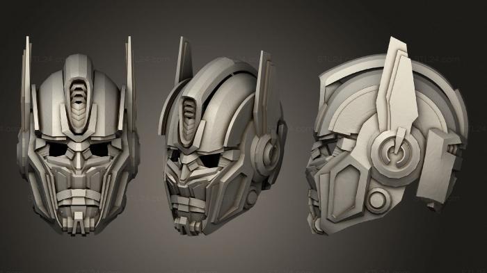 Mask (Optimus Prime Helmet, MS_0472) 3D models for cnc