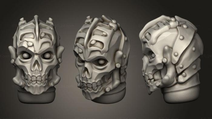 Mask (Ossiarch face, MS_0474) 3D models for cnc