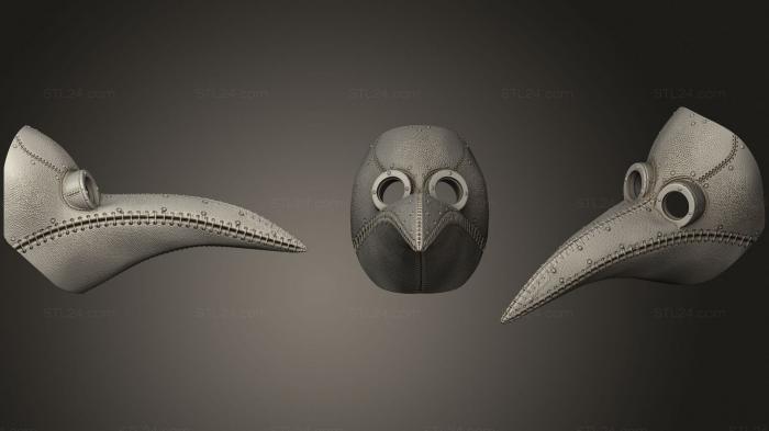 Mask (Plague Mask V2, MS_0480) 3D models for cnc