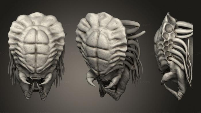 Mask (Predator Head, MS_0484) 3D models for cnc